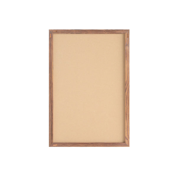 Torched Brown,20inchW x 30inchH |#| Commercial 20x30 Wall Mount Cork Board with Wooden Push Pins - Torched Brown