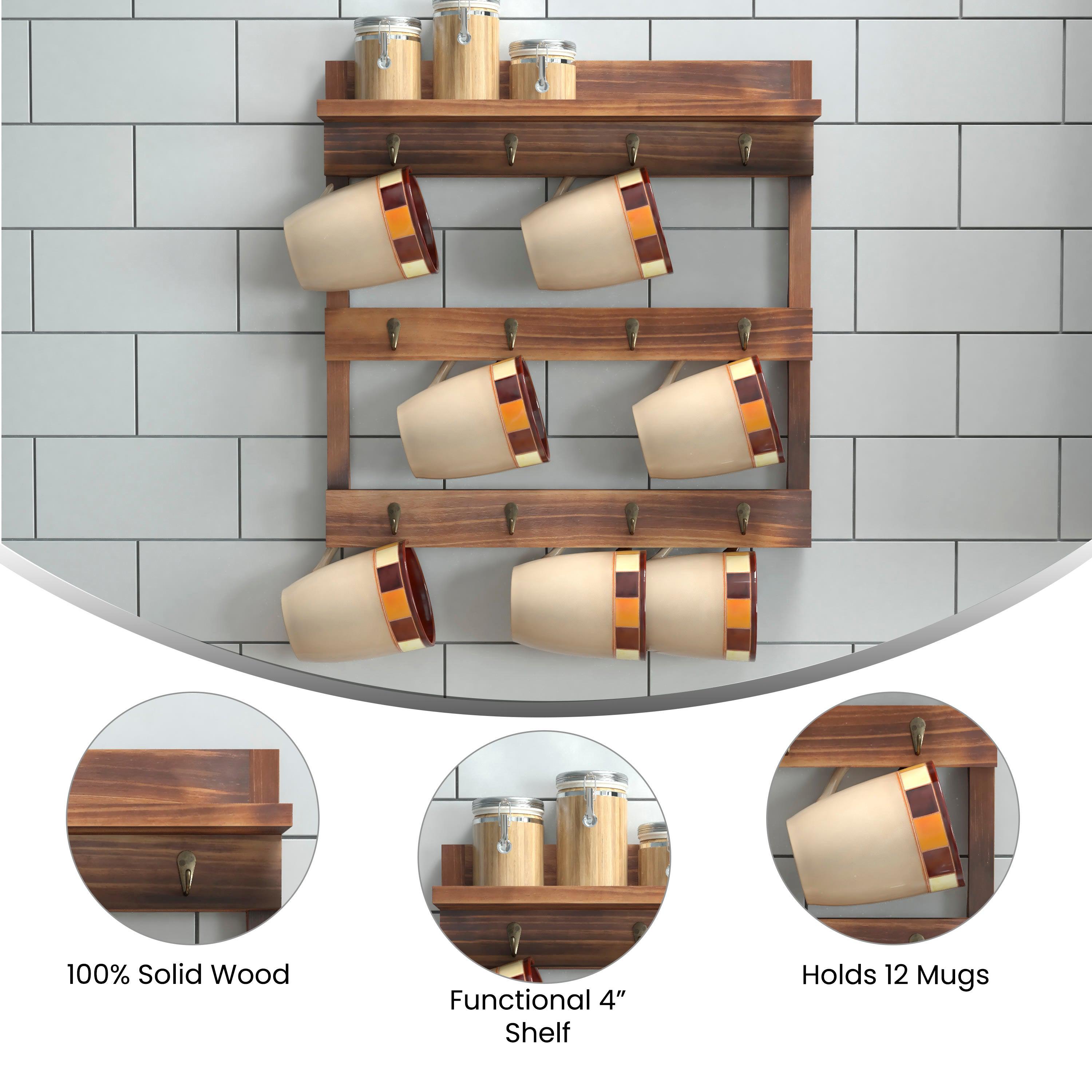 Coffee Mug Rack HC HFKHD GDMRSWM12 BizChair