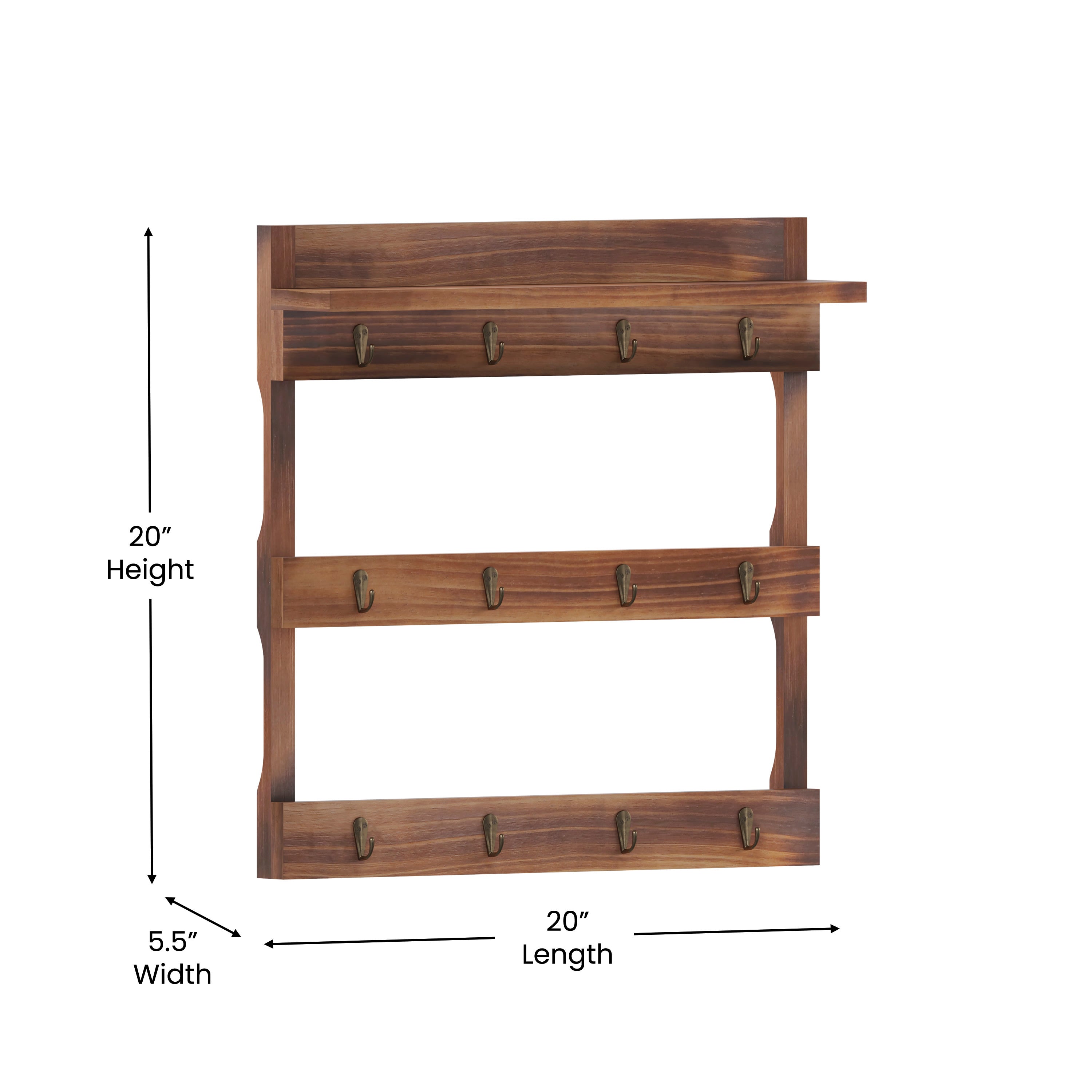 Horizontal mug rack on sale