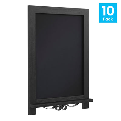 10 Pack Tabletop or Wall Mount Magnetic Chalkboards - View 2