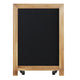 Torched Brown,12inchW x 1.88inchD x 17inchH |#| 10 Pack 12inch x 17inch Tabletop or Wall Mount Magnetic Chalkboards - Torched Wood