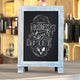 Rustic Blue,9.5inchW x 1.88inchD x 14inchH |#| 10 Pack 9.5inch x 14inch Tabletop or Wall Mount Magnetic Chalkboards - Rustic Blue