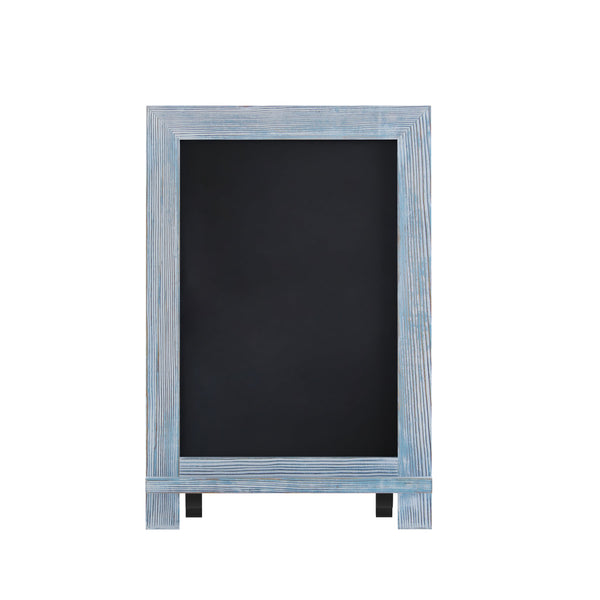 Rustic Blue,9.5inchW x 1.88inchD x 14inchH |#| 10 Pack 9.5inch x 14inch Tabletop or Wall Mount Magnetic Chalkboards - Rustic Blue