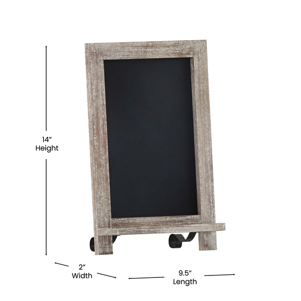 Weathered Brown,9.5inchW x 1.88inchD x 14inchH |#| 10 Pack 9.5inch x 14inch Tabletop or Wall Mount Magnetic Chalkboards - Weathered