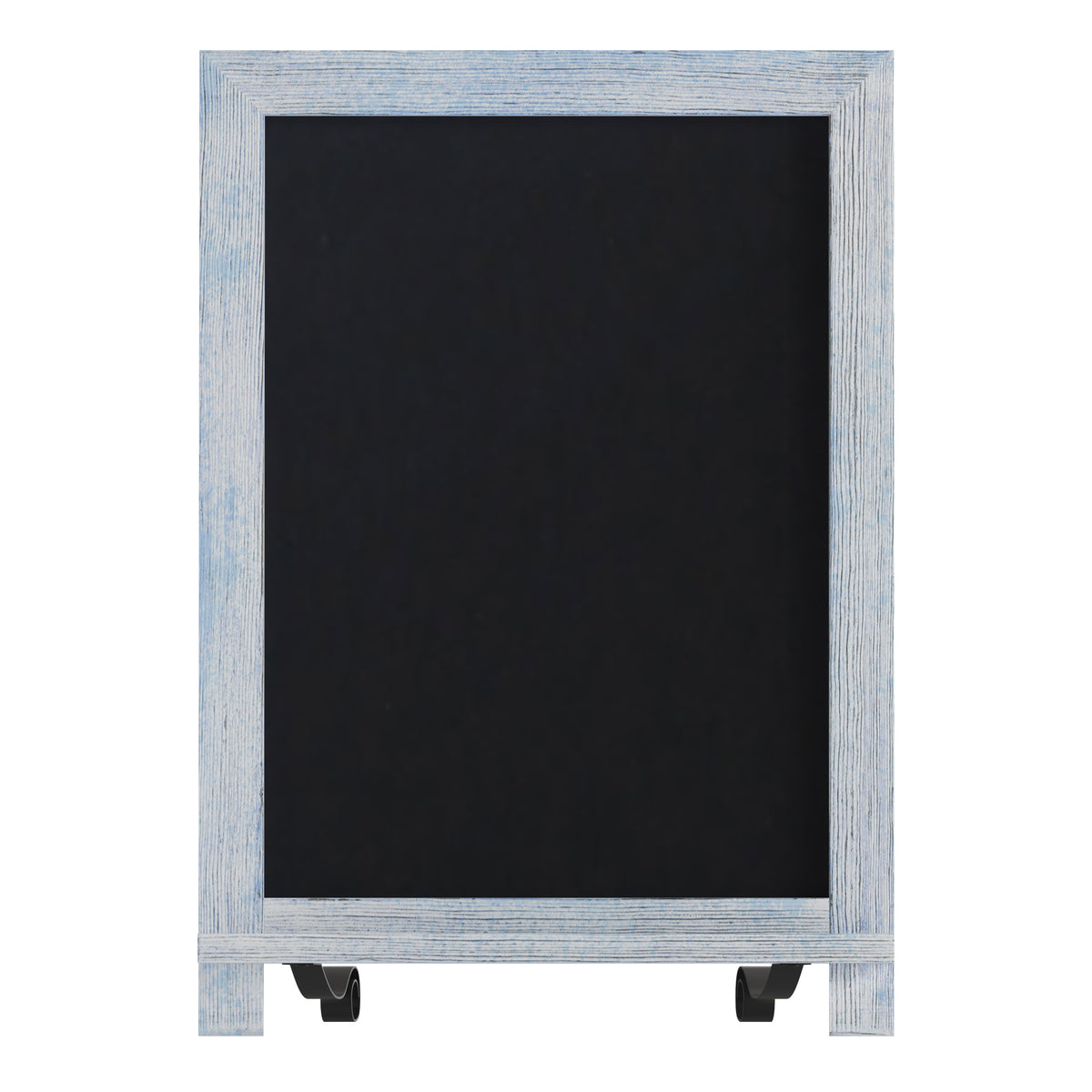 Rustic Blue,12inchW x 1.88inchD x 17inchH |#| 10 Pack 12inch x 17inch Tabletop or Wall Mount Magnetic Chalkboards - Rustic Blue