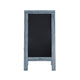 Rustic Blue,40inchH x 20inchW |#| Indoor/Outdoor 40x20 Freestanding Blue Wood A-Frame Magnetic Chalkboard