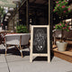 Weathered Brown,40inchH x 20inchW |#| Indoor/Outdoor 40x20 Freestanding Weathered Wood A-Frame Magnetic Chalkboard