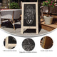 Weathered Brown,40inchH x 20inchW |#| Indoor/Outdoor 40x20 Freestanding Weathered Wood A-Frame Magnetic Chalkboard