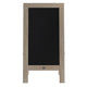 Weathered Brown,40inchH x 20inchW |#| Indoor/Outdoor 40x20 Freestanding Weathered Wood A-Frame Magnetic Chalkboard