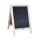White Wash,30inchH x 20inchW |#| Indoor/Outdoor 30x20 Freestanding Whitewashed Wood A-Frame Magnetic Chalkboard