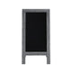 Graywash,40inchH x 20inchW |#| Indoor/Outdoor 40x20 Freestanding Graywash Wood A-Frame Magnetic Chalkboard