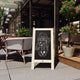 Solid White,40inchH x 20inchW |#| Indoor/Outdoor 40x20 Freestanding White Wood A-Frame Magnetic Chalkboard