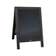 Black,30inchH x 20inchW |#| Indoor/Outdoor 30x20 Freestanding Black Wood A-Frame Magnetic Chalkboard