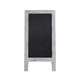 White Wash,40inchH x 20inchW |#| Indoor/Outdoor 40x20 Freestanding Whitewashed Wood A-Frame Magnetic Chalkboard