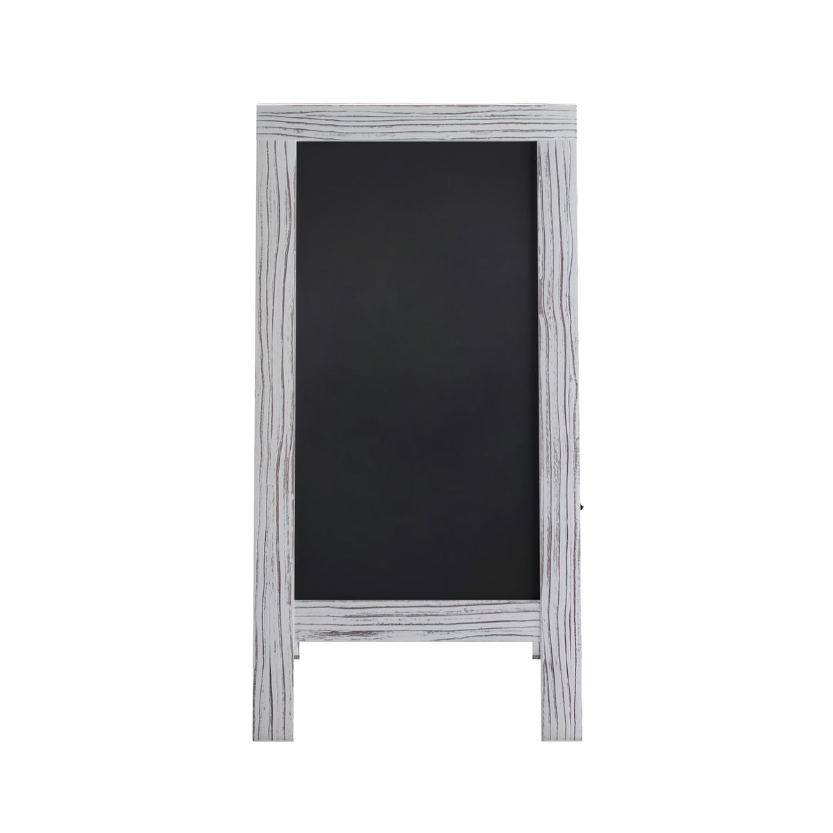 White Wash,40inchH x 20inchW |#| Indoor/Outdoor 40x20 Freestanding Whitewashed Wood A-Frame Magnetic Chalkboard