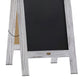 White Wash,40inchH x 20inchW |#| Indoor/Outdoor 40x20 Freestanding Whitewashed Wood A-Frame Magnetic Chalkboard