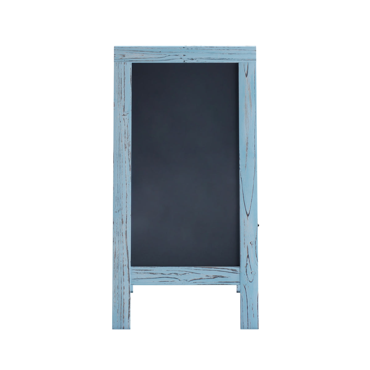 Robin Blue,40inchH x 20inchW |#| Indoor/Outdoor 40x20 Freestanding Robin Blue Wood A-Frame Magnetic Chalkboard