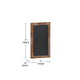 Torched Brown |#| Set of 10 Wall Mounted Magnetic Chalkboards in Torched Wood - 9.5inch x 14inch