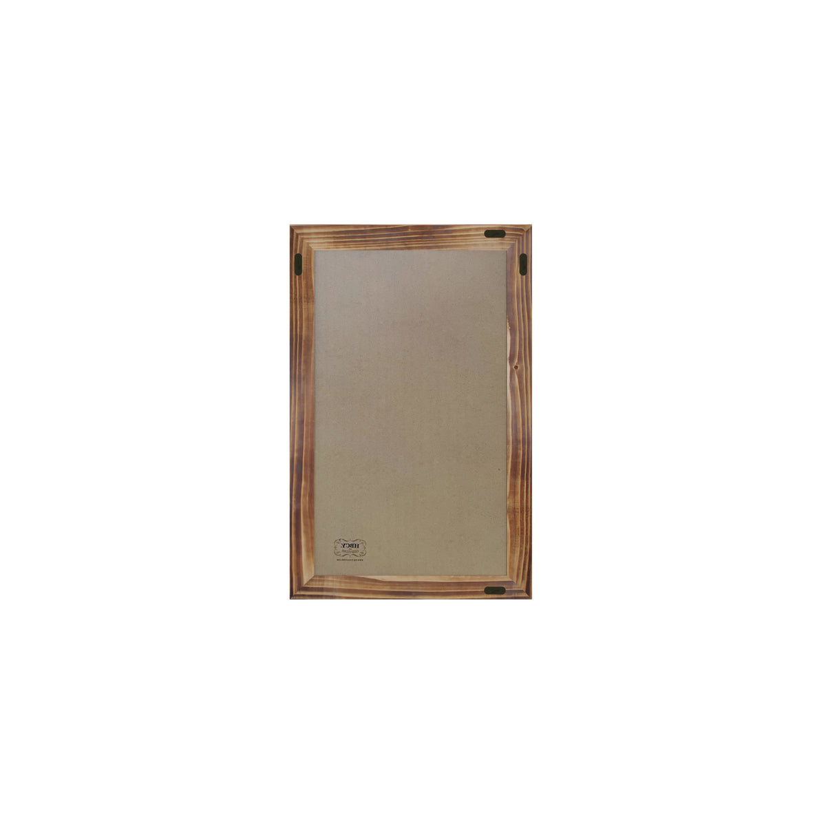 Torched Brown |#| Set of 10 Wall Mounted Magnetic Chalkboards in Torched Wood - 9.5inch x 14inch