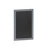 Grey,18"W x 0.75"D x 24"H |#| 18" x 24" Wall Mounted Magnetic Chalkboard with Wooden Frame - Rustic Gray