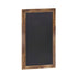 Torched Brown,20"W x 0.75"D x 30"H |#| 20" x 30" Wall Mounted Magnetic Chalkboard with Wooden Frame - Torched Wood