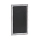 White Washed,20inchW x 0.75inchD x 30inchH |#| 20inch x 30inch Wall Mounted Magnetic Chalkboard with Wooden Frame - Whitewashed