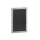 White Washed,18inchW x 0.75inchD x 24inchH |#| 18inch x 24inch Wall Mounted Magnetic Chalkboard with Wooden Frame - Whitewashed