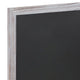 White Washed,18inchW x 0.75inchD x 24inchH |#| 18inch x 24inch Wall Mounted Magnetic Chalkboard with Wooden Frame - Whitewashed