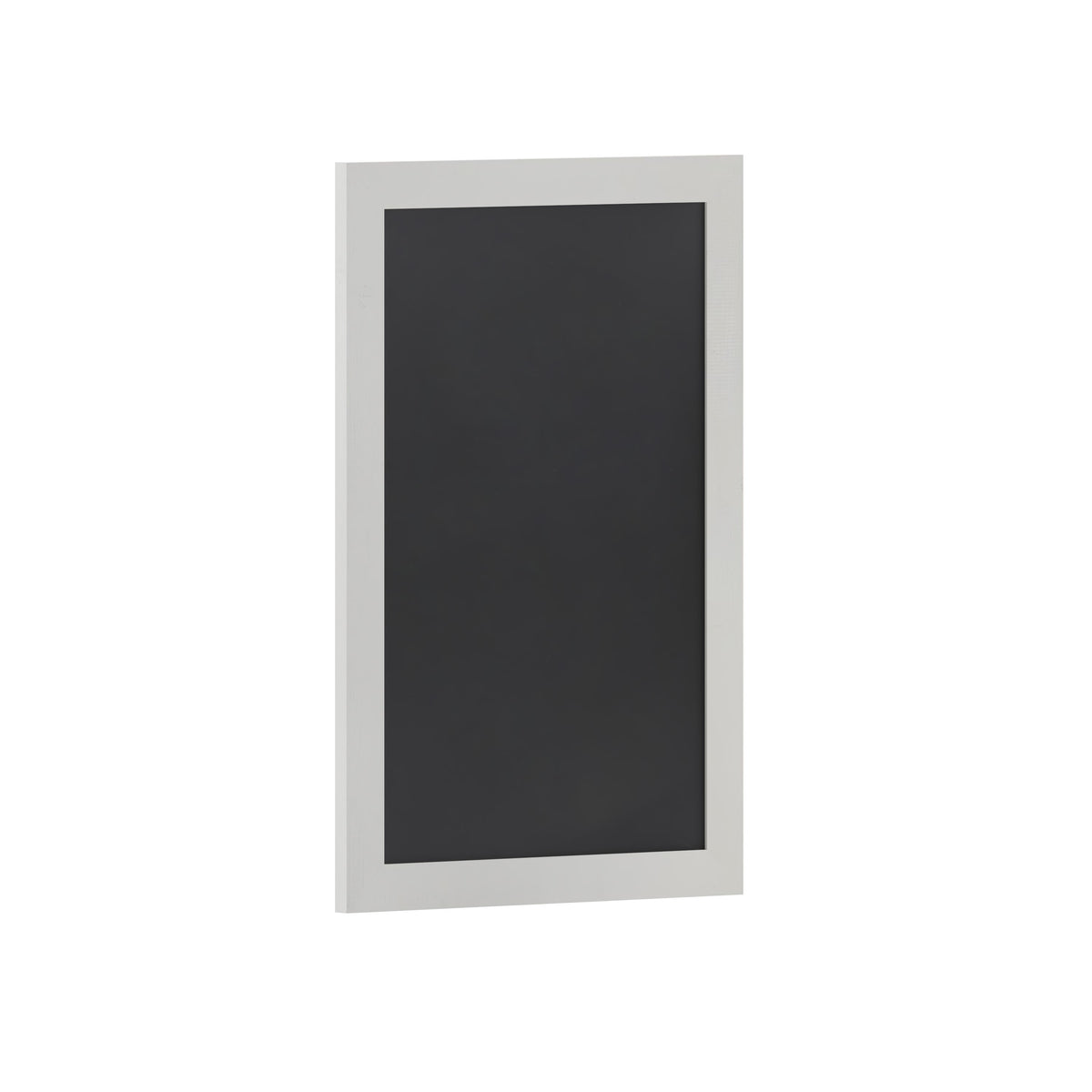 Solid White,20inchW x 0.75inchD x 30inchH |#| 20inch x 30inch Wall Mounted Magnetic Chalkboard with Wooden Frame -White