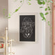 Solid White,20inchW x 0.75inchD x 30inchH |#| 20inch x 30inch Wall Mounted Magnetic Chalkboard with Wooden Frame -White