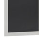 Solid White,20inchW x 0.75inchD x 30inchH |#| 20inch x 30inch Wall Mounted Magnetic Chalkboard with Wooden Frame -White