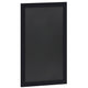 Black,24inchW x 0.75inchD x 36inchH |#| 24inch x 36inch Wall Mounted Magnetic Chalkboard with Wooden Frame -Black