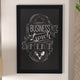 Black,24inchW x 0.75inchD x 36inchH |#| 24inch x 36inch Wall Mounted Magnetic Chalkboard with Wooden Frame -Black