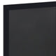 Black,24inchW x 0.75inchD x 36inchH |#| 24inch x 36inch Wall Mounted Magnetic Chalkboard with Wooden Frame -Black