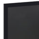 Black,18inchW x 0.75inchD x 24inchH |#| 18inch x 24inch Wall Mounted Magnetic Chalkboard with Wooden Frame -Black