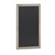 Weathered Brown,24inchW x 0.75inchD x 36inchH |#| 24inch x 36inch Wall Mounted Magnetic Chalkboard with Wooden Frame -Weathered