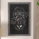 Grey,24inchW x 0.75inchD x 36inchH |#| 24inch x 36inch Wall Mounted Magnetic Chalkboard with Wooden Frame - Rustic Gray