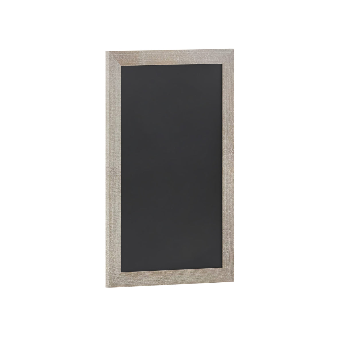Weathered Brown,20inchW x 0.75inchD x 30inchH |#| 20inch x 30inch Wall Mounted Magnetic Chalkboard with Wooden Frame -Weathered