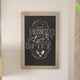 Weathered Brown,20inchW x 0.75inchD x 30inchH |#| 20inch x 30inch Wall Mounted Magnetic Chalkboard with Wooden Frame -Weathered