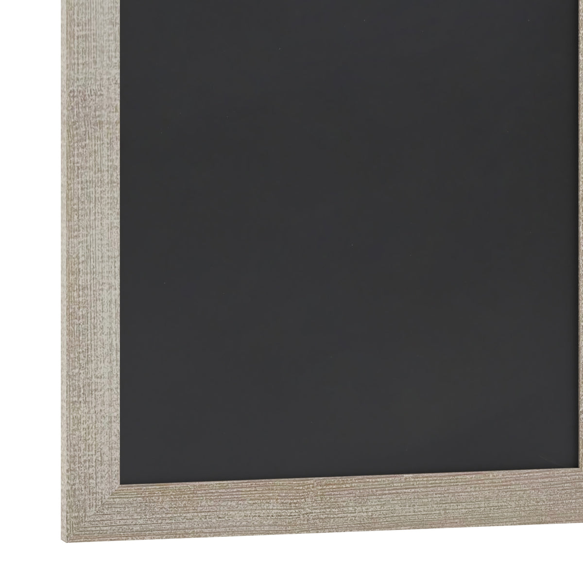 Weathered Brown,20inchW x 0.75inchD x 30inchH |#| 20inch x 30inch Wall Mounted Magnetic Chalkboard with Wooden Frame -Weathered