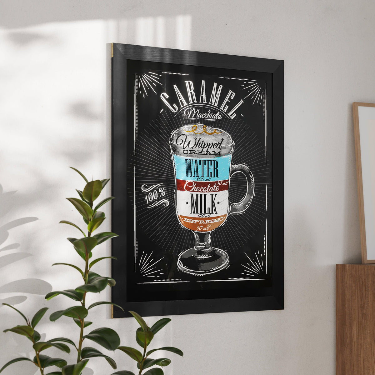 Black,32inchW x 46inchL |#| 32inch x 46inch Wall Mounted Magnetic Chalkboard with Wooden Frame - Black