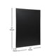 Black,32inchW x 46inchL |#| 32inch x 46inch Wall Mounted Magnetic Chalkboard with Wooden Frame - Black