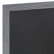 Grey,20inchW x 0.75inchD x 30inchH |#| 20inch x 30inch Wall Mounted Magnetic Chalkboard with Wooden Frame - Rustic Gray