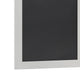 Solid White,18inchW x 0.75inchD x 24inchH |#| 18inch x 24inch Wall Mounted Magnetic Chalkboard with Wooden Frame -White