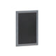 Grey,18inchW x 0.75inchD x 24inchH |#| 18inch x 24inch Wall Mounted Magnetic Chalkboard with Wooden Frame - Rustic Gray