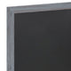 Grey,18inchW x 0.75inchD x 24inchH |#| 18inch x 24inch Wall Mounted Magnetic Chalkboard with Wooden Frame - Rustic Gray