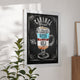 White Washed,32inchW x 46inchL |#| 32inch x 46inch Wall Mounted Magnetic Chalkboard with Wooden Frame - Whitewash