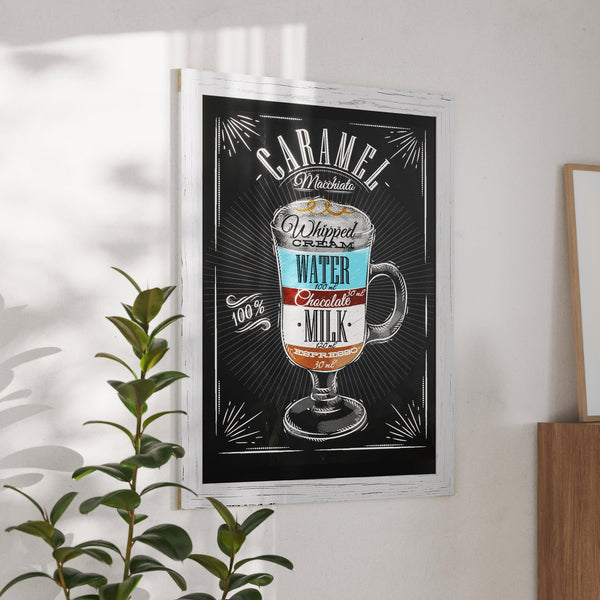 White Washed,32inchW x 46inchL |#| 32inch x 46inch Wall Mounted Magnetic Chalkboard with Wooden Frame - Whitewash