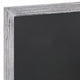 White Washed,20inchW x 0.75inchD x 30inchH |#| 20inch x 30inch Wall Mounted Magnetic Chalkboard with Wooden Frame - Whitewashed