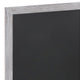 White Washed,24inchW x 0.75inchD x 36inchH |#| 24inch x 36inch Wall Mounted Magnetic Chalkboard with Wooden Frame - Whitewashed